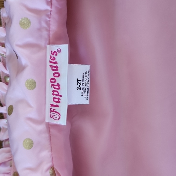 NWOT Flapdoddles Girls Pink Bubble Vest - Picture 7 of 8